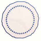Jogo americano Jolie Branco e Azul