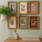 Quadro Personalizado Memórias: Sua Foto em Moldura Caixa com Fundo Marrom e Vidro