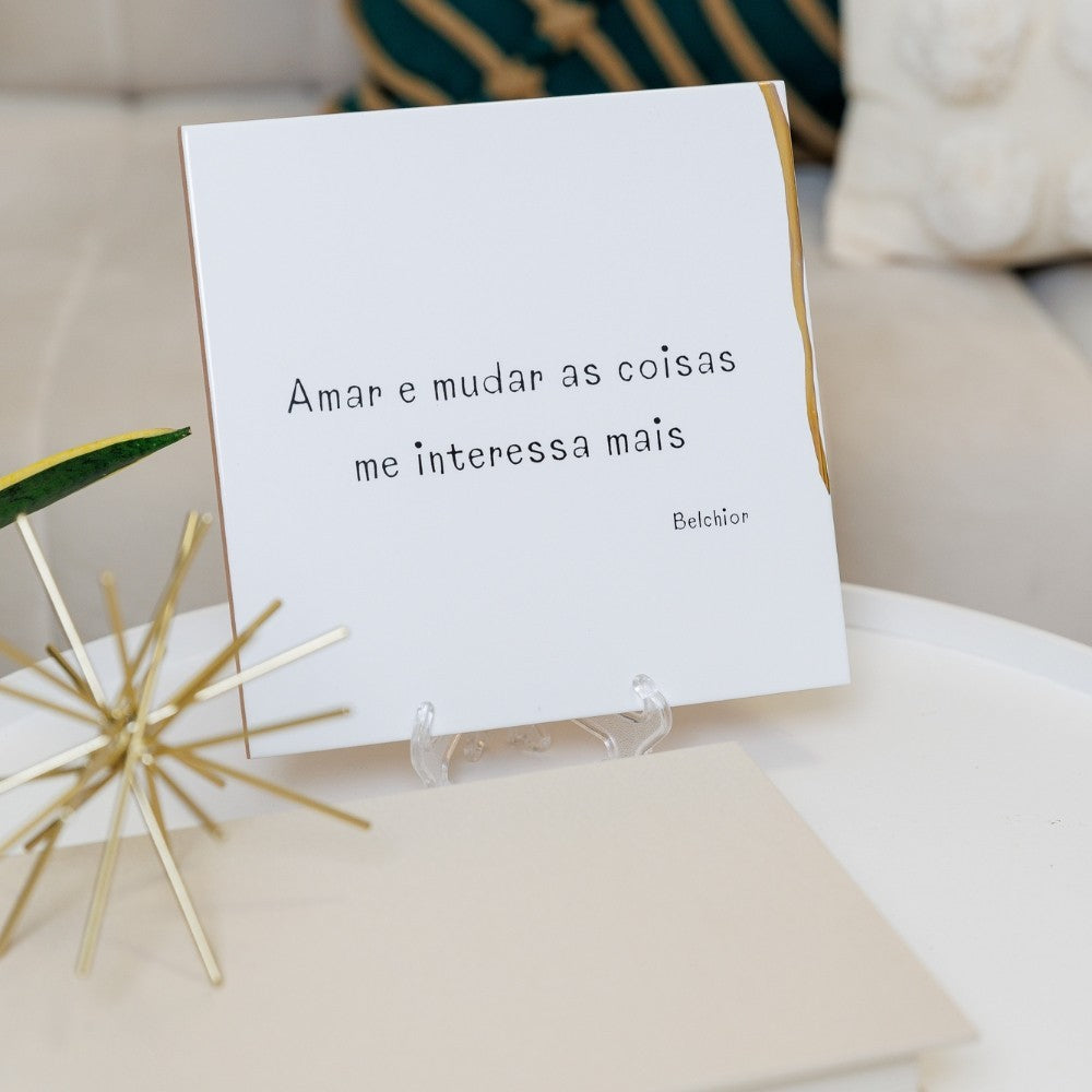 Azulejo Amar e Mudar