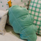 Almofada Infantil Formato de Folha Verde com Enchimento 40 x 22 cm
