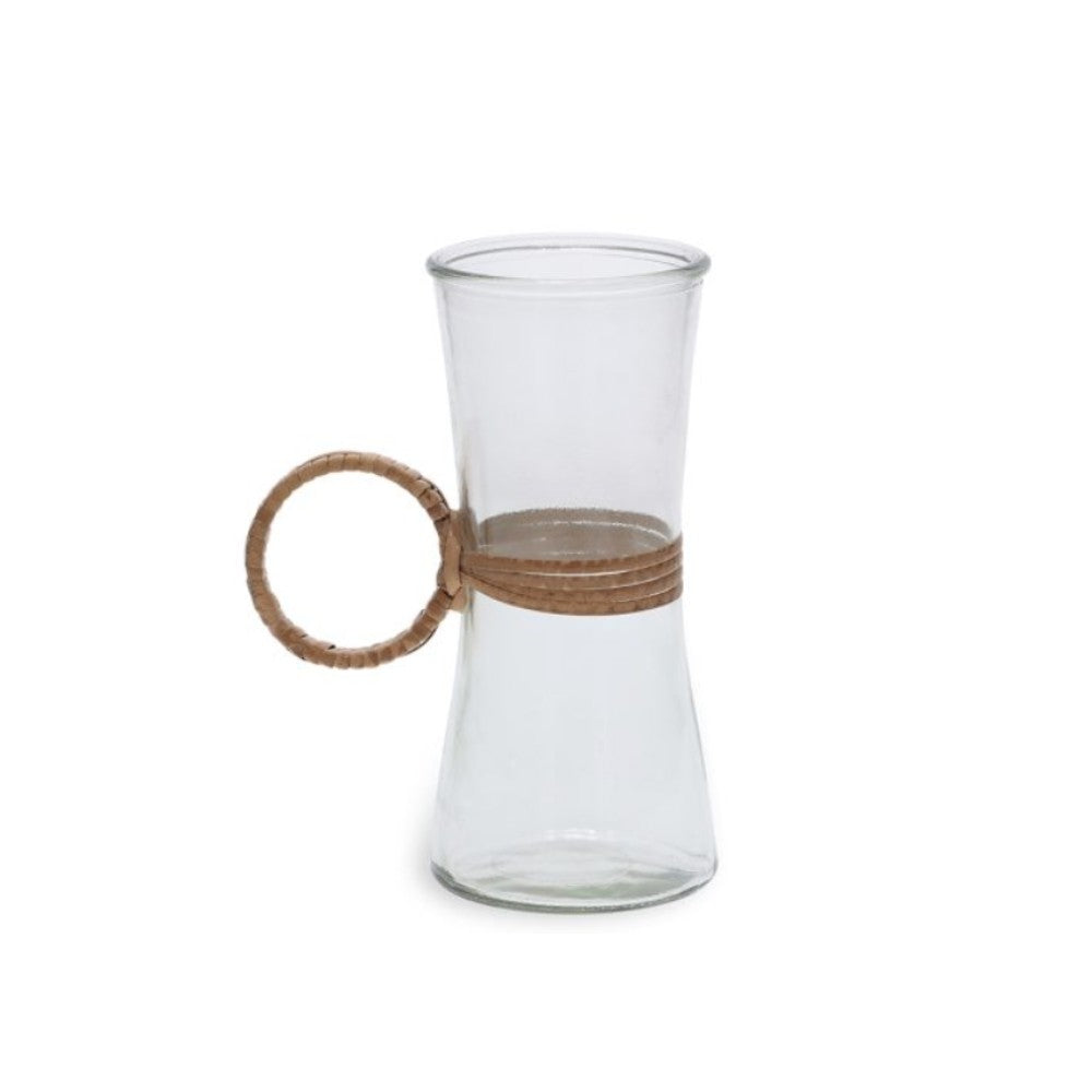 Vaso Duna em Vidro e Rami