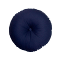 Almofada Decorativa Redonda Circle Azul Marinho com Enchimento 42 cm