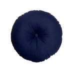 Almofada Decorativa Redonda Circle Azul Marinho com Enchimento 42 cm