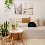 Quadro Decorativo Paisagem Mediterrânea 40x60 com Moldura de Madeira