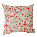 Almofada com Flores em Vermelho e Laranja com Enchimento 45 x 45 cm