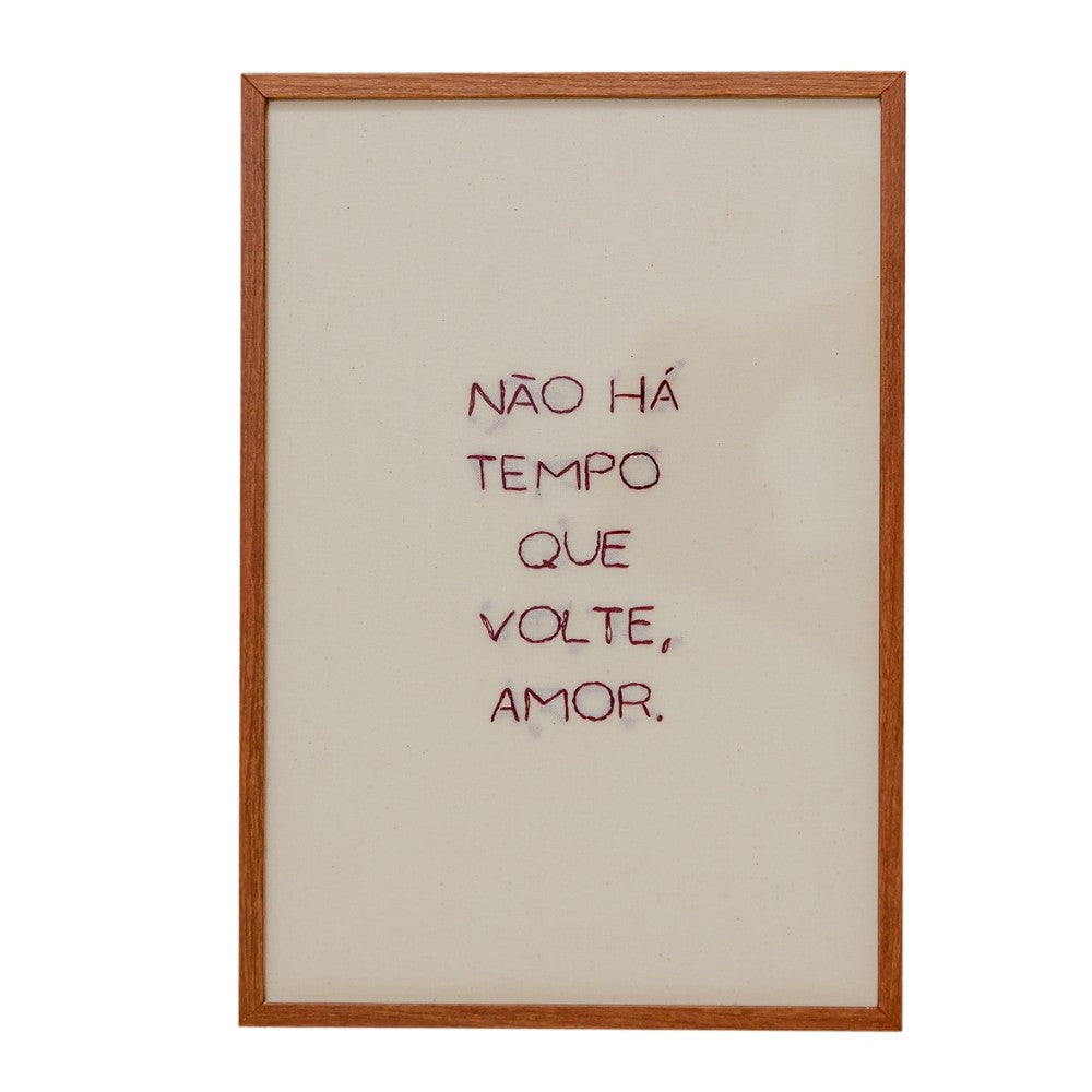 Quadro bordado Amor