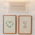 Quadro bordado Amor