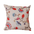 Almofada Decorativa Flores Azul e Vermelho