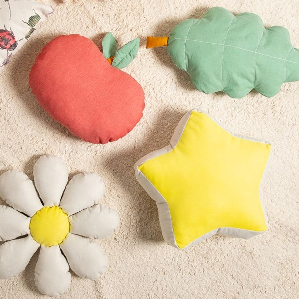 Almofada Infantil em Forma de Maça com Enchimento 30 x 20 cm