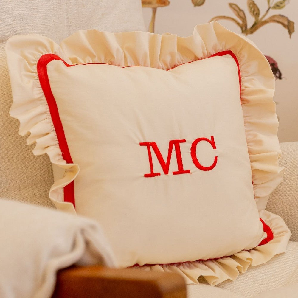 Almofada Infantil Personalizável com Enchimento e Zíper 30 x 30  cm