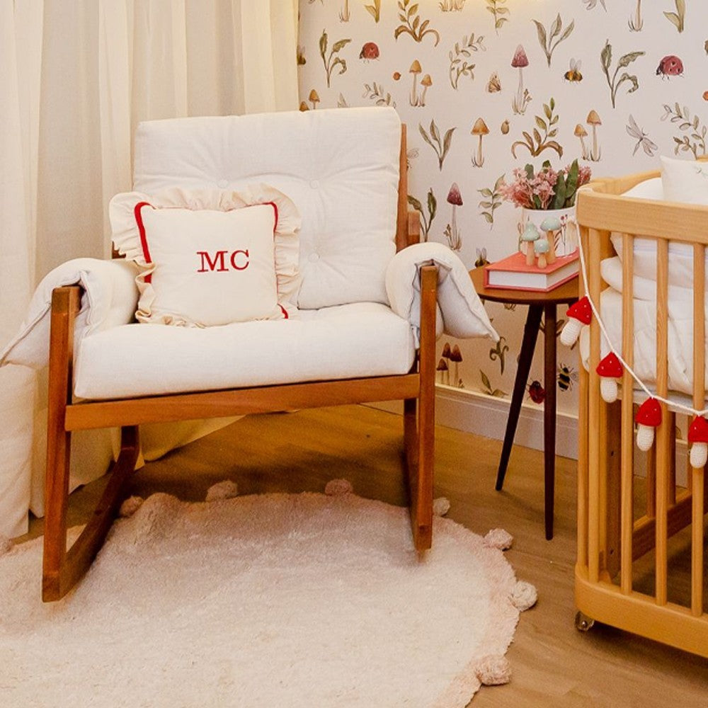 Almofada Infantil Personalizável com Enchimento e Zíper 30 x 30  cm