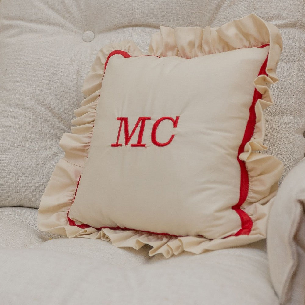 Almofada Infantil Personalizável com Enchimento e Zíper 30 x 30  cm