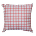Almofada Infantil Xadrez Vermelho com Enchimento e Zíper 45 x 45 cm