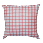 Almofada Infantil Xadrez Vermelho com Enchimento e Zíper 45 x 45 cm