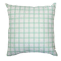 Almofada Infantil Xadrez Verde com Enchimento e Zíper 45 x 45 cm