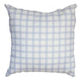 Almofada Infantil Xadrez Azul com Enchimento e Zíper 45 x 45 cm