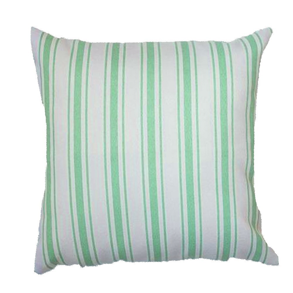 Almofada Infantil Listras Verdes com Enchimento e Zíper 45 x 45 cm
