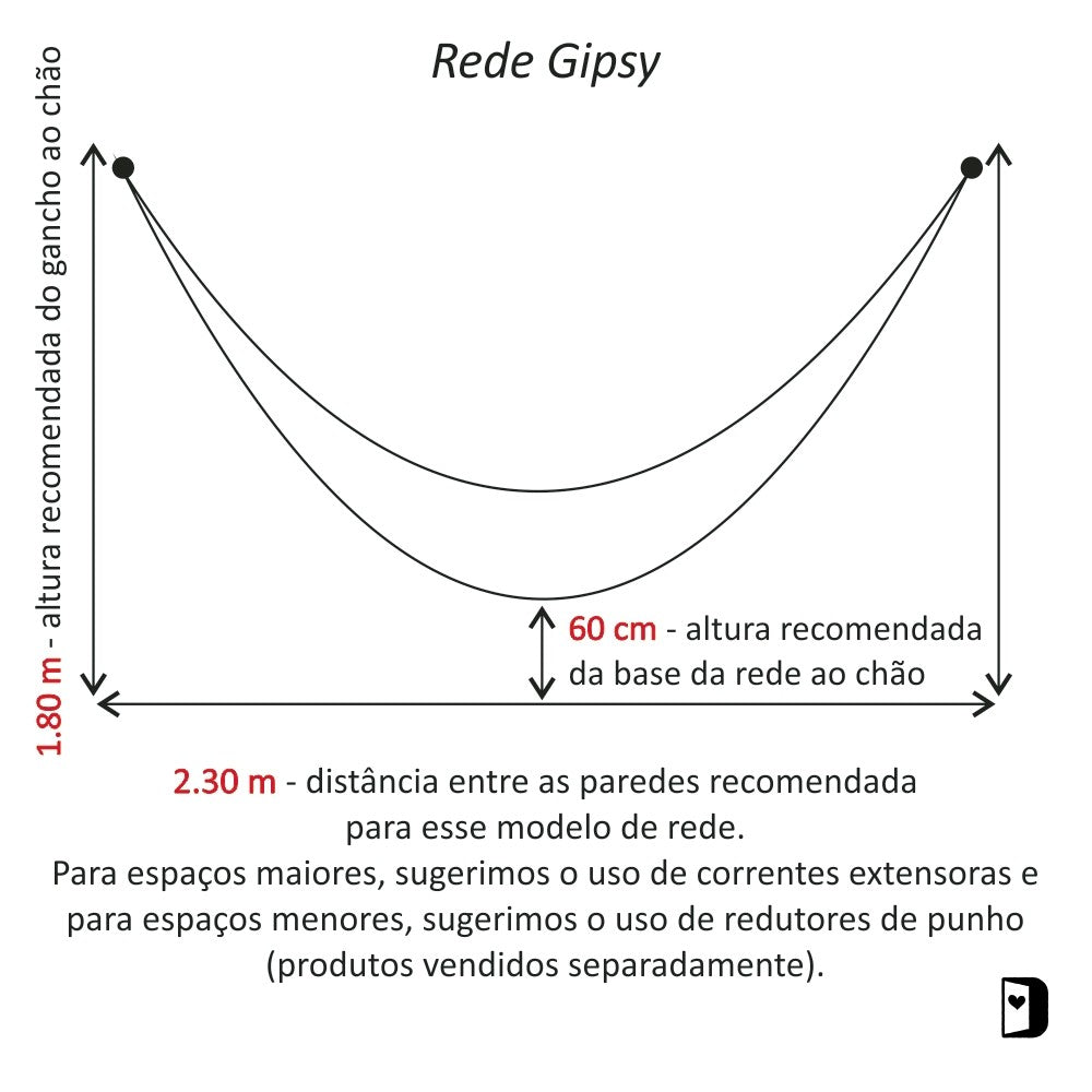 Rede de Descanso - Gipsy Detalhe Terracota