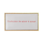 Quadro Azulejo sinônimo de amor é amar
