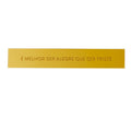 Placa Acrílico Dourada Alegria 33x5 cm Para Decoração Inspiradora