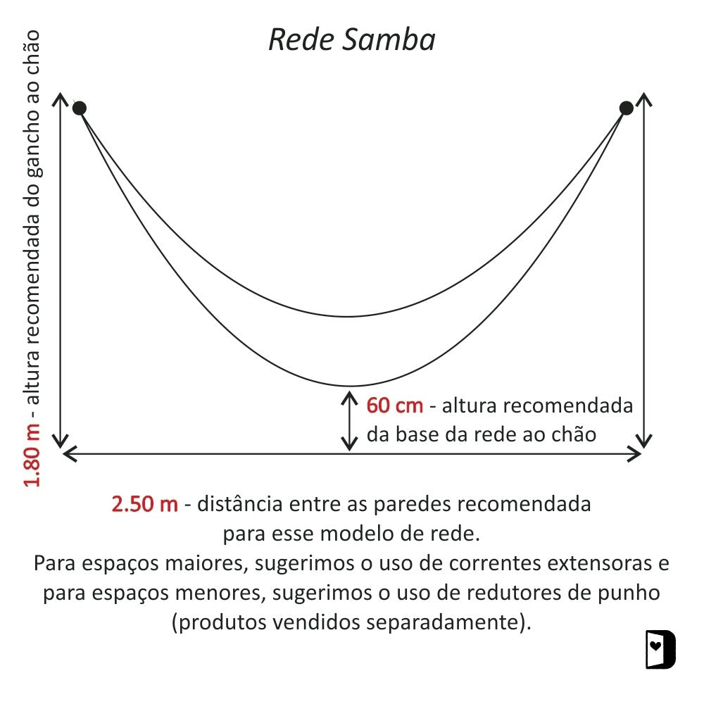 Rede de Descanso - Samba Terracota