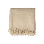 Manta Fringes Areia