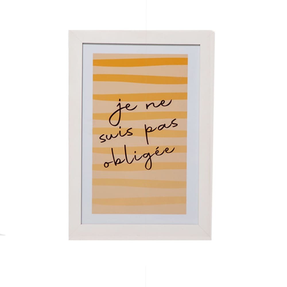 Quadro Je Ne Suis Pas Obligée
