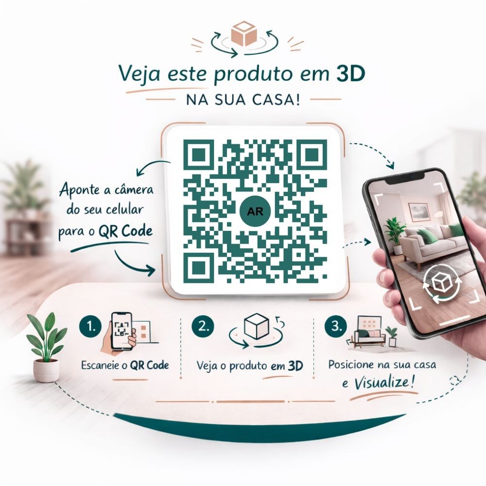 Almofada Baguete com Frase Tudo Aqui Já Foi Sonhado 52 x 24 cm