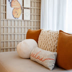 Almofada Cordas Creme