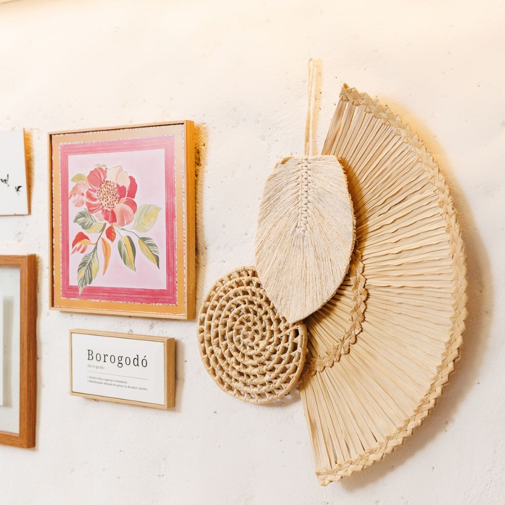 Painel Decorativo Artesanal Creme
