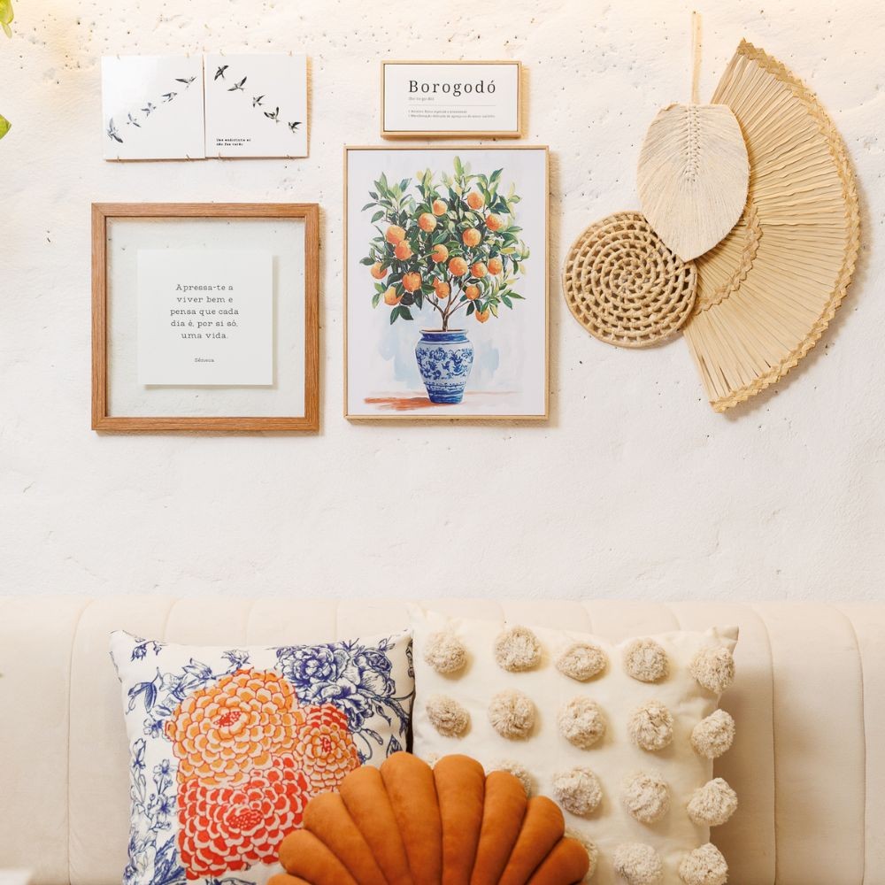 Painel Decorativo Artesanal Creme