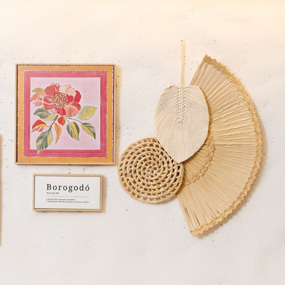 Painel Decorativo Artesanal Creme