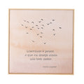 Quadro Decorativo Liberdade 30x30 cm com Moldura Filete para Decoração Aconchegante