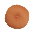 Almofada Decorativa Redonda Circle Ocre com Enchimento 42 cm