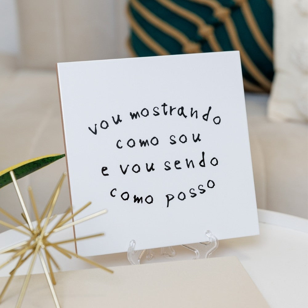 Azulejo Vou Mostrando Como Sou