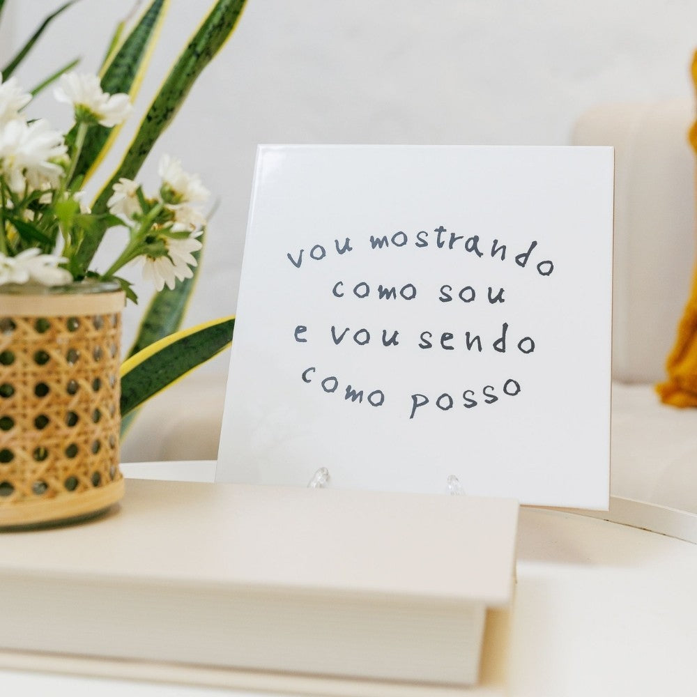 Azulejo Vou Mostrando Como Sou