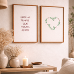 Quadro bordado Amor