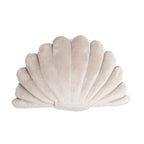 Almofada Decorativa em Forma de Concha Bege com Enchimento 26 x 40cm