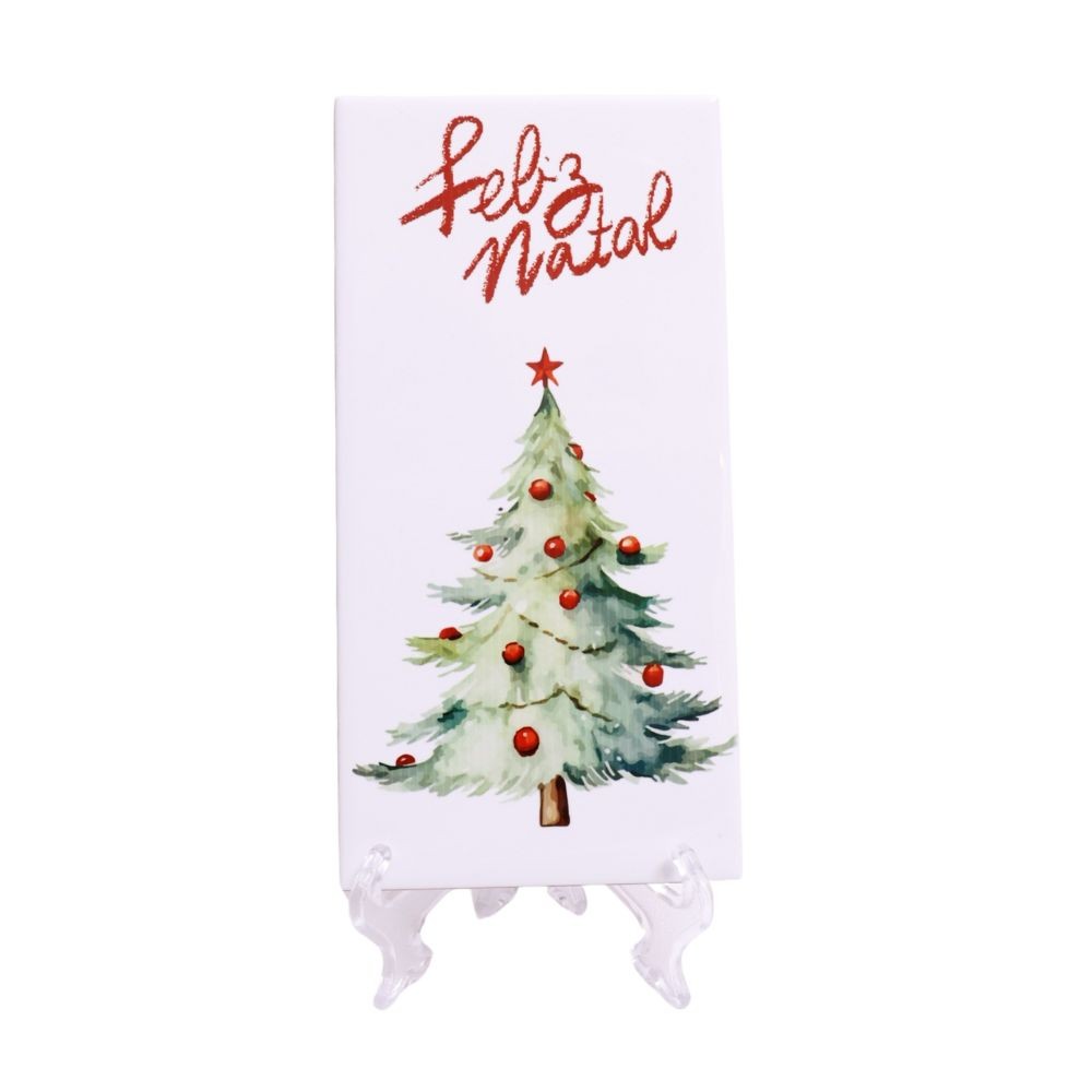 Azulejo de Natal Árvore com Suporte e Embalagem
