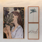 Quadro Decorativo Amor Revolucionário 21x31 cm em Moldura Madeira Com Vidro