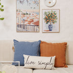 Almofada Decorativa Texturizada Caramelo 45x45 cm com Enchimento