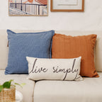Almofada Decorativa Texturizada Caramelo 45x45 cm com Enchimento