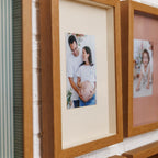 Quadro Personalizado Memórias: Sua Foto em Moldura Caixa com Fundo Creme Vidro