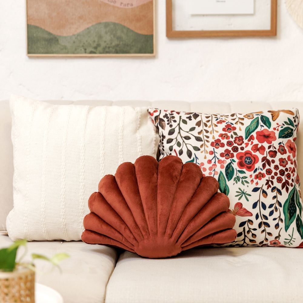 Almofada Decorativa Texturizada Creme 45x45cm com Enchimento