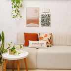 Almofada Decorativa Goiaba Botânica 45x45 cm em Tecido Bouclé