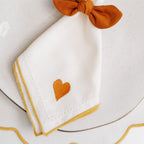 Guardanapo Coração Caramelo