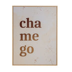 Quadro Decorativo Chamego 30x40 cm em Moldura Filete com Estampa Afetiva