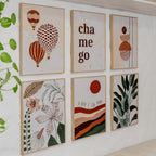 Quadro Decorativo Chamego 30x40 cm em Moldura Filete com Estampa Afetiva