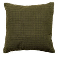 Almofada Decorativa Trama Rústica Verde Musgo 45x45cm com Enchimento