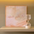 Quadro Decorativo Infinito Particular 30x30 cm com Moldura Filete em Madeira